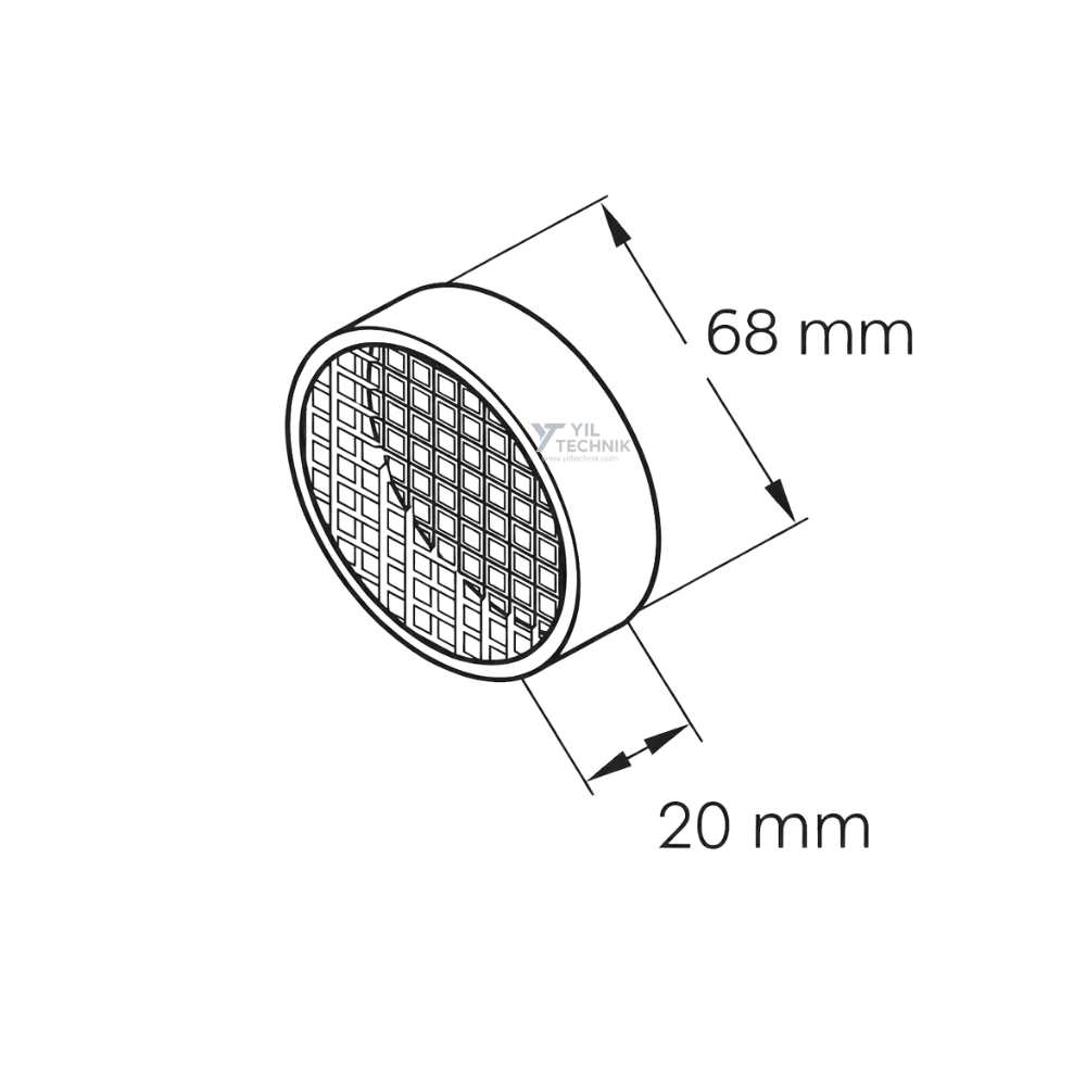 Eberspacher D2 S2 Airtronic air Intake grille cover - 251688800600/ 25 1688 80 06 00