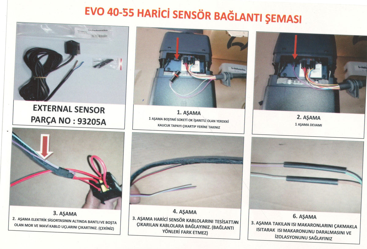 Webasto Air Top Evo 40 / Evo 55 Sensor de Temperatura Exterior 5 m - 93205A