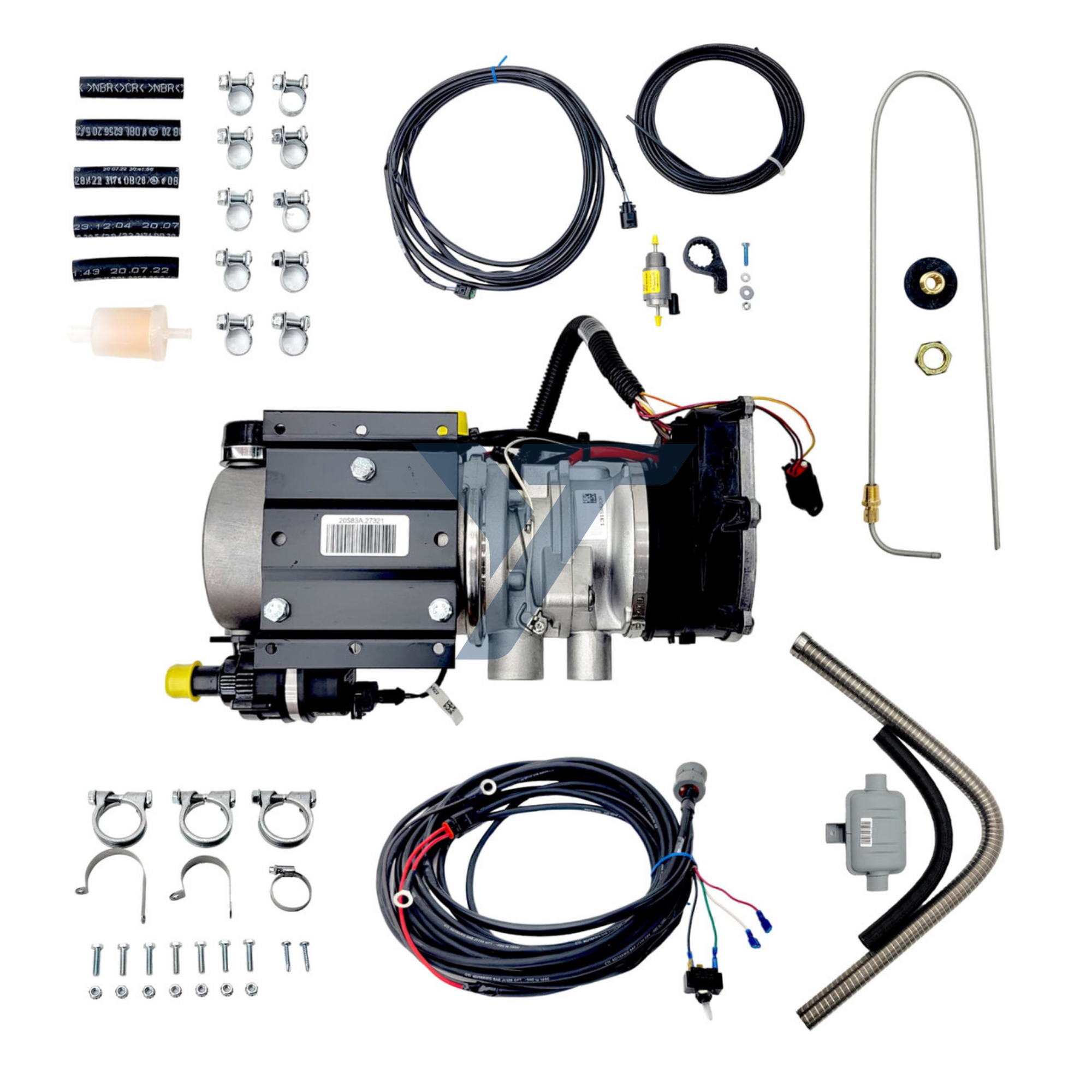 Webasto Thermo Pro 90 12V – 9.1 kW Heavy-Duty Diesel Water Heater Set - 9031409C