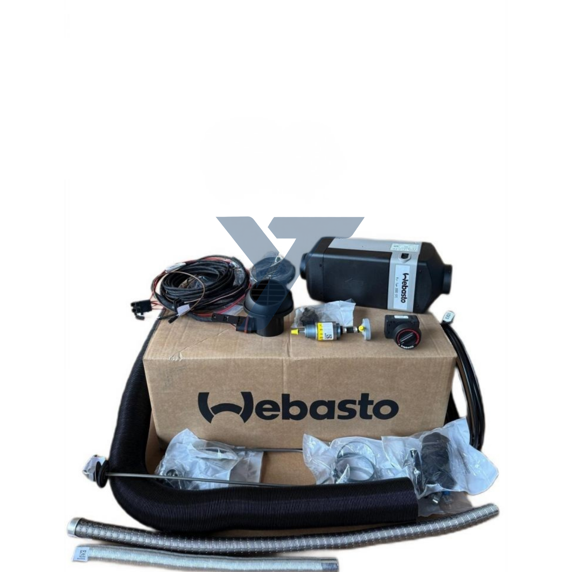 Webasto Air Top 2000 STC 2kW Single Outlet diesel heater and install kit 24V 9032229A-9034319C