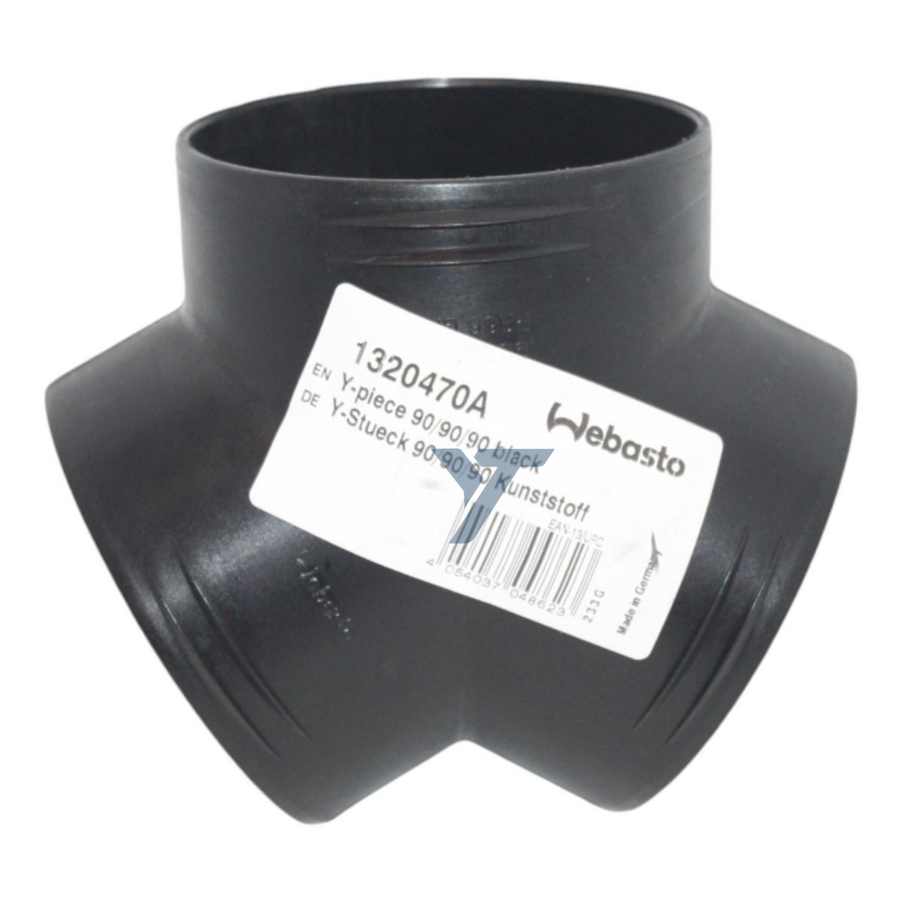 Webasto  90x90x90 Y Duct Connector – 1320470A | Air Heater Vent Splitter