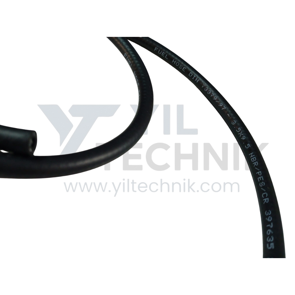 Fuel Pipe Hose Connector Rubber Line (3.5 mm ID x 9.5 mm OD - 1 Meter Roll - 36075300