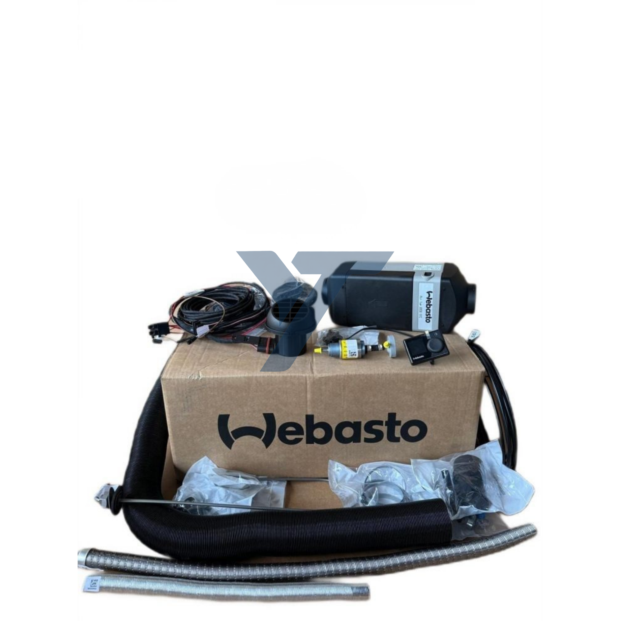 Webasto Air Top 2000 STC 2kW Single Outlet diesel heater and install kit 24V 9032229A-9034319C(Multi Control Panel)