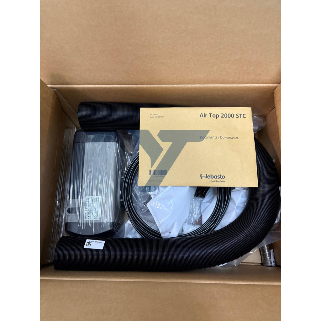 Webasto Air Top 2000 STC 2kW Single Outlet diesel heater and install kit 12V 4111385C-9034320C(Multi Control Panel)