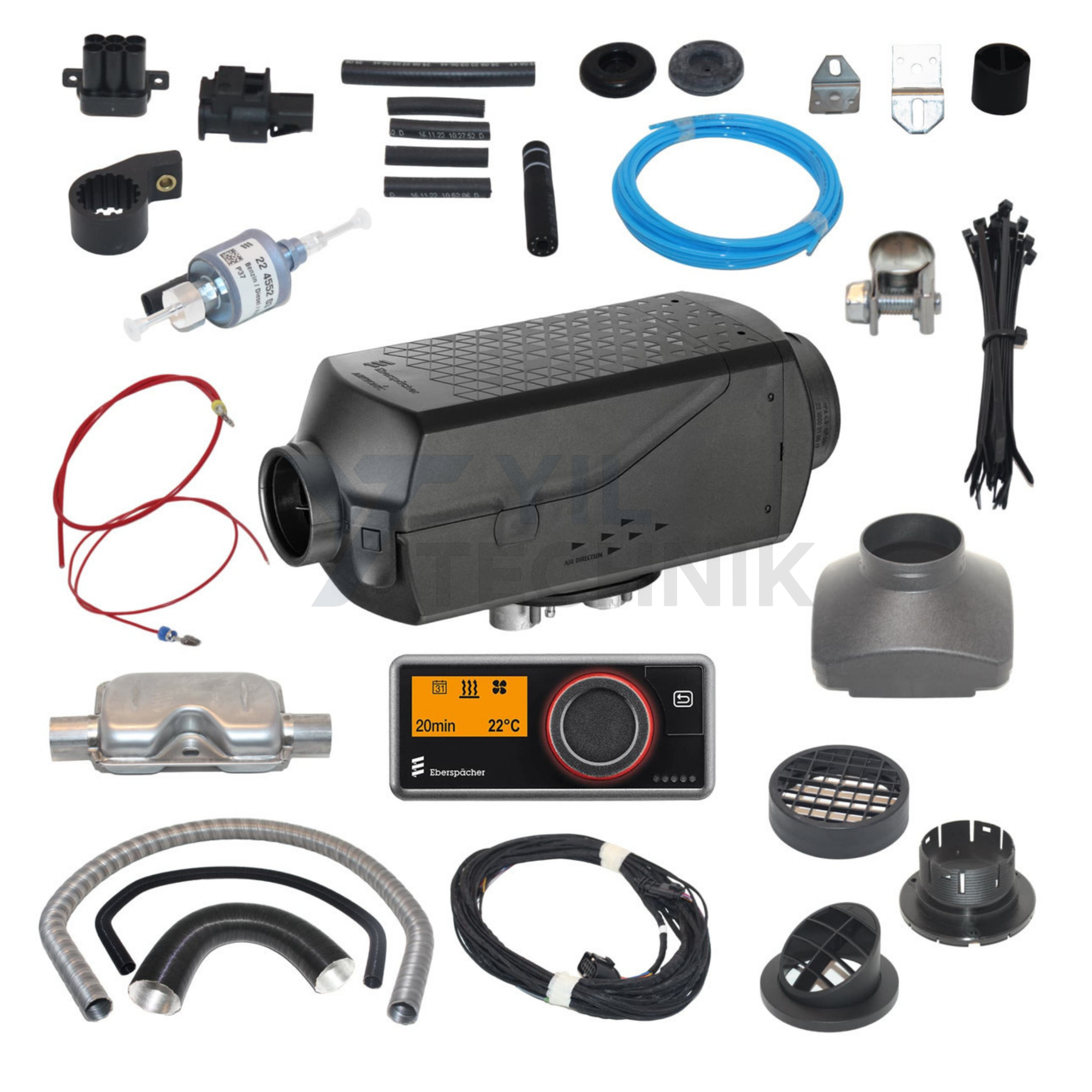 Eberspacher Airtronic L3 D6L 12V RV Diesel Heater – Comfort Installation Kit