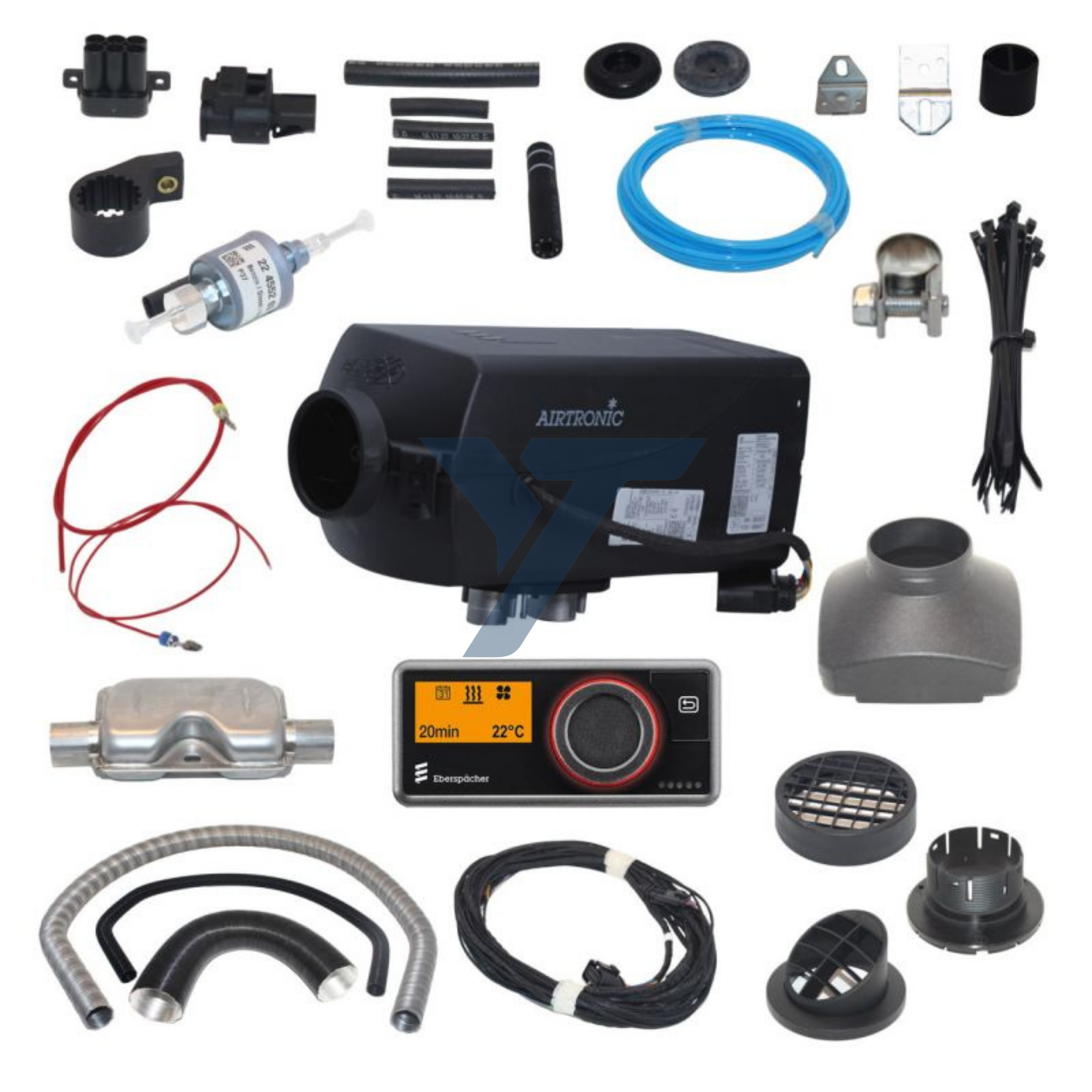 Eberspacher Airtronic S2 D2L 24V RV Diesel Heater – Comfort Installation Kit