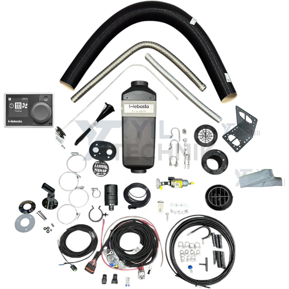 Webasto Air Top 2000 STC Marine Kit 2kW Diesel Heater 24V –Multi Control Panel (9032229A / 9034319C)