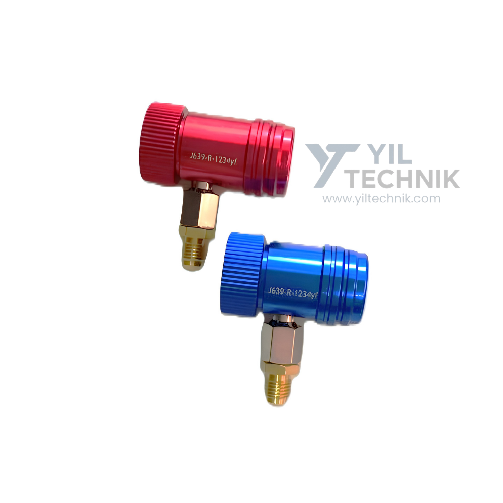 J639 R-1234yf Auto A/C Gas Charging & Quick Coupler Valve Set