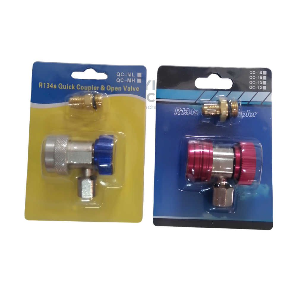 Automotive A/C R134a Adjustable Quick Coupler Adapter Set