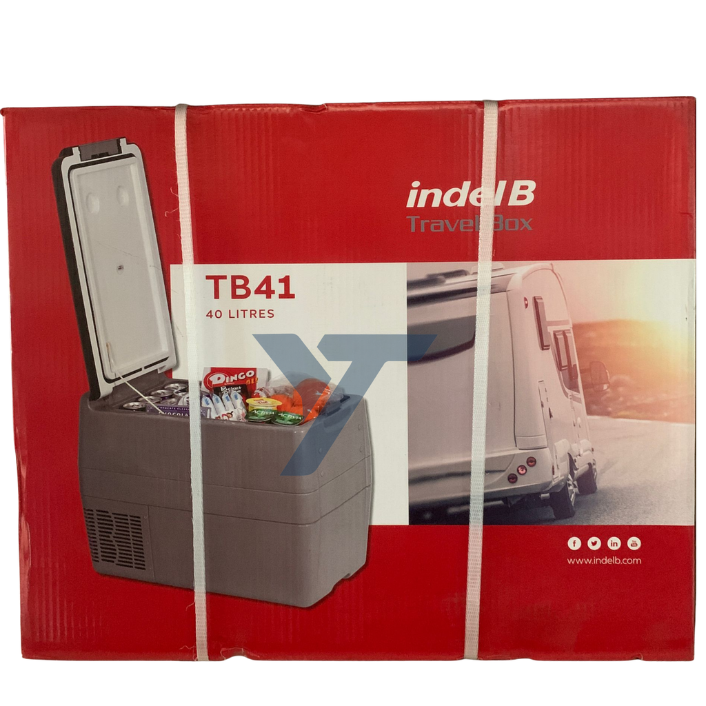 Indel B TB41 Portable Compressor Fridge-Freezer – 40L Travel Box | Model TB041NN33BAN