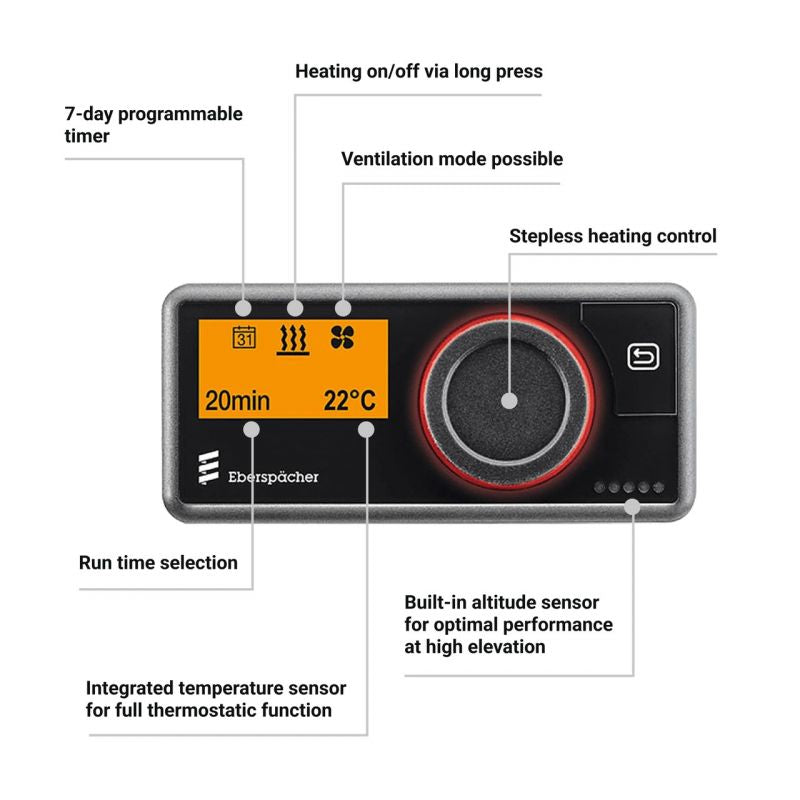 Eberspacher Airtronic L3 D6L 12V RV Diesel Heater – Comfort Installation Kit