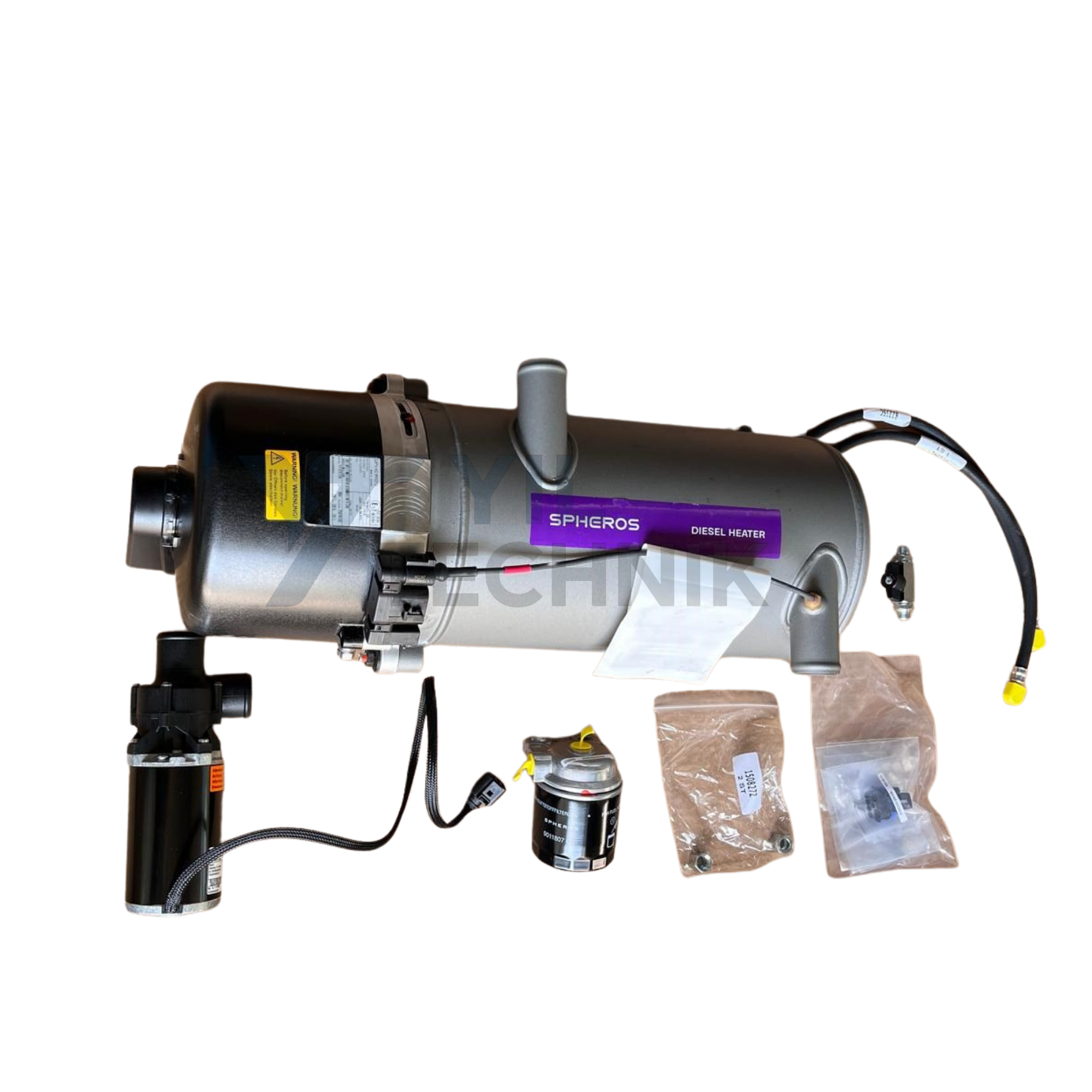 Spheros Thermo E+ 320 Diesel 24V Water Heater | Complete Installation Kit Included